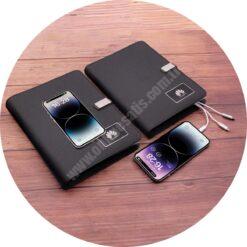 Logolu | Baskılı Lorga Wireless Işıklı Organizer Powerbank