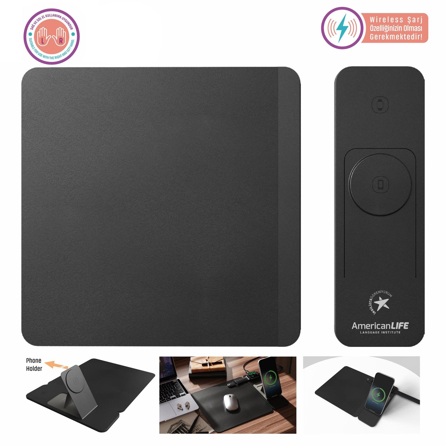 3 İn 1 Kablosuz Şarjlı Mousepad