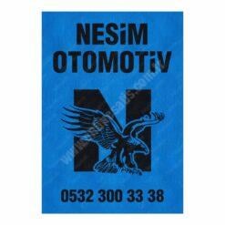 Bez Tela Kumaş Mavi Oto Paspas