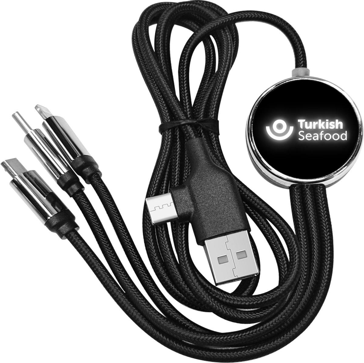 Logolu | Baskılı Kabel Işıklı Powerbank Kablosu Type-C Giriş-Çıkışlı 1 Logolu | Baskılı Kabel Işıklı Powerbank Kablosu Type-C Giriş-Çıkışlı