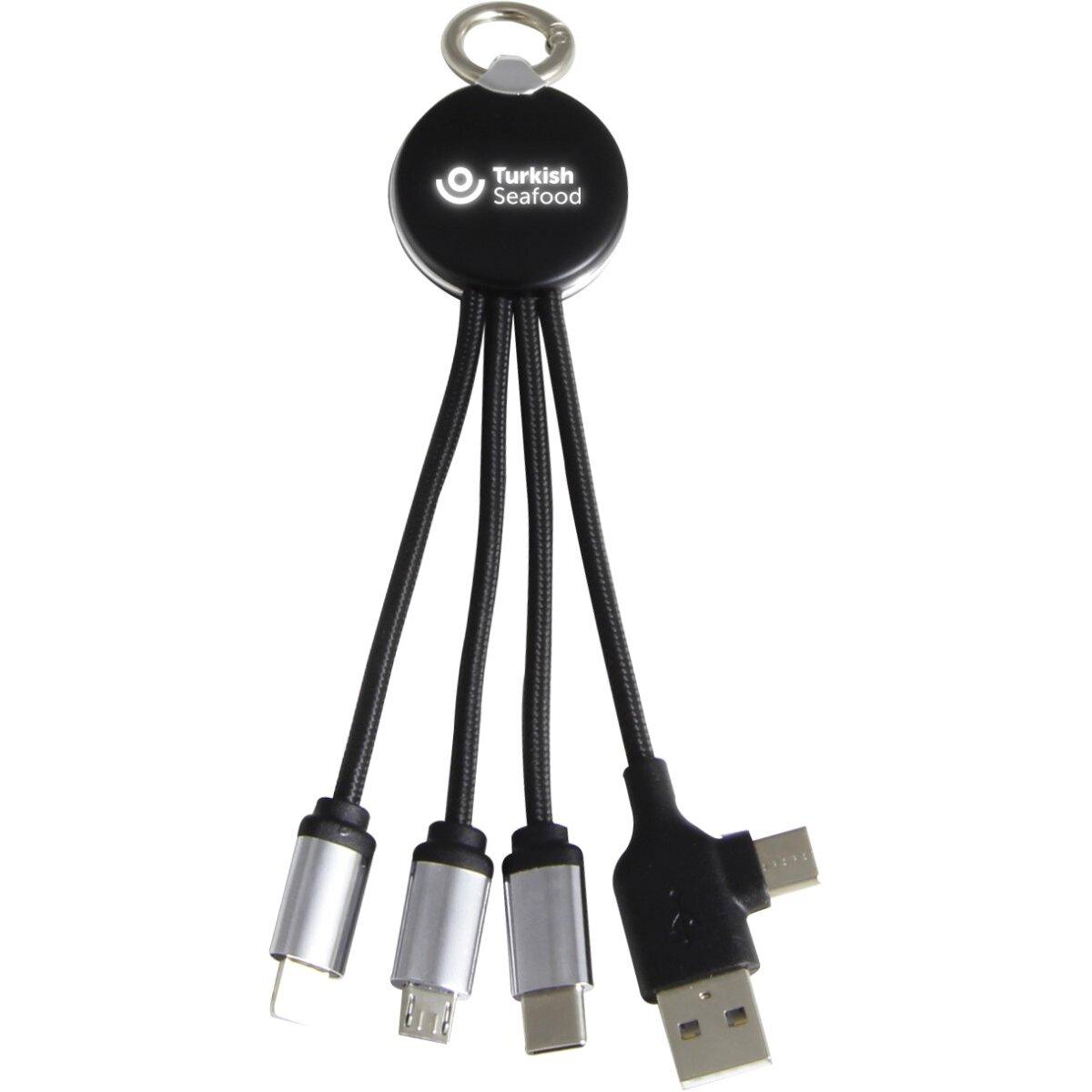 Logolu | Baskılı Selo Işıklı Powerbank Kablosu Type-C Girişli 1 Logolu | Baskılı Selo Işıklı Powerbank Kablosu Type-C Girişli