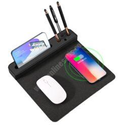 Logolu | Baskılı Solo Mouse Pad Wireless Şarj Cihazı