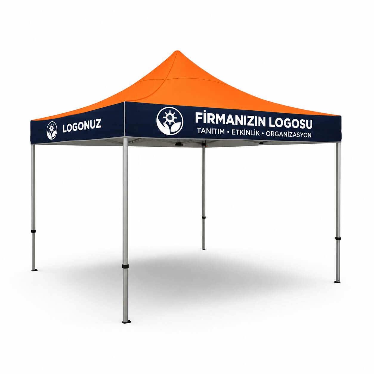 Titan | Baskılı Gazebo Çadır 3×3 m – 40 mm Alüminyum İskeletli