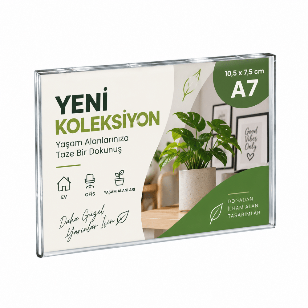 U Tipi Pleksi Föylük/Etiketlik Yatay A7 (10.5x7.5CM) 3 U Tipi Pleksi Föylük/Etiketlik Yatay A7 (10.5x7.5CM)