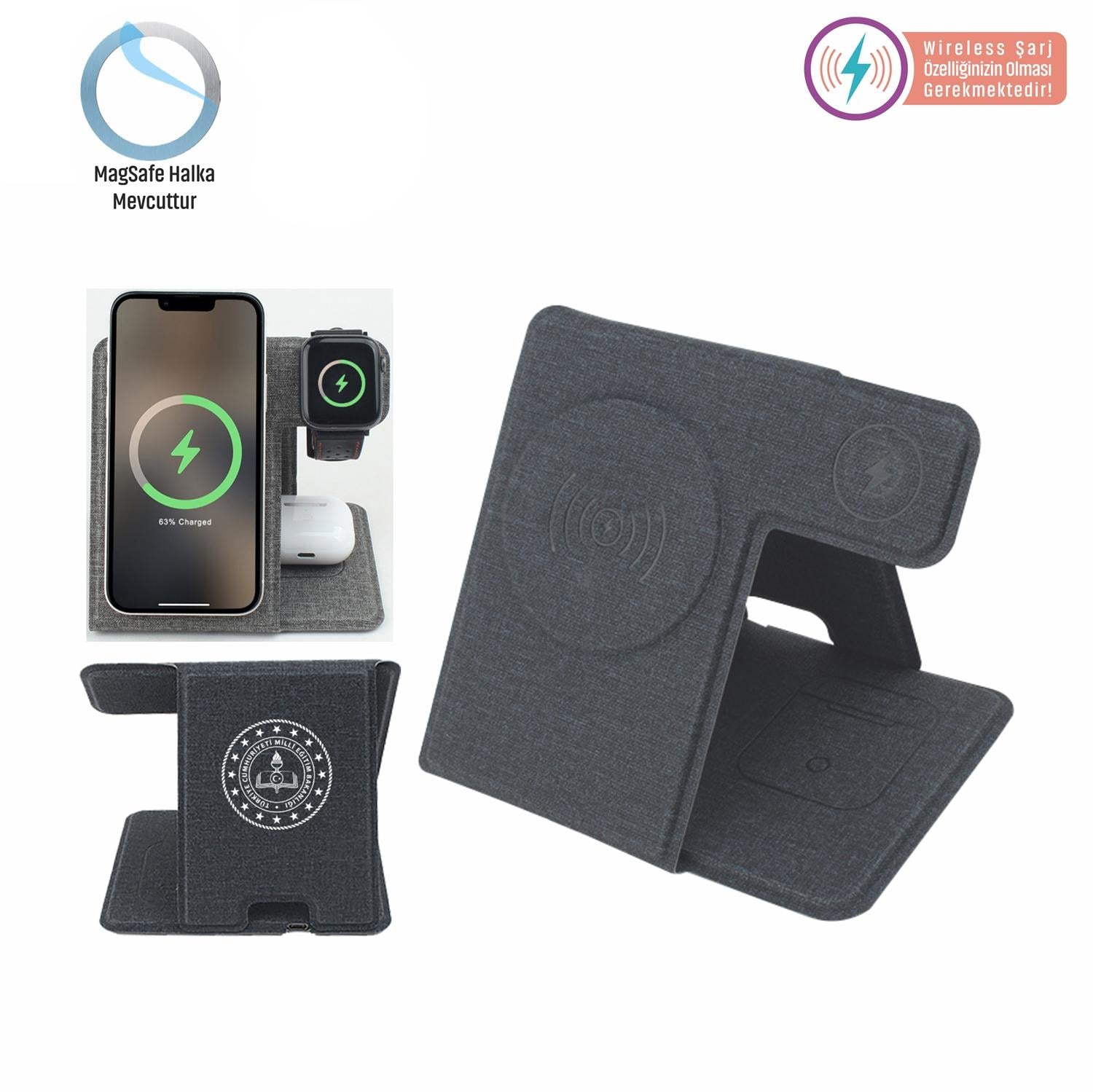 Wireless Masaüstü Şarj Cihazı 15W