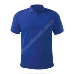 Açelya Saks Mavi XXL Polo Yaka Tişört - L