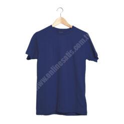 Gardenya Lacivert XXL Sıfır Yaka Tişört - S