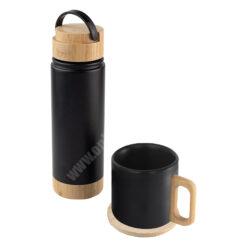 Serenli Siyah 550 ml Termos Kupa Seti 5 Serenli Siyah 550 ml Termos Kupa Seti
