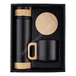 Serenli Siyah 550 ml Termos Kupa Seti