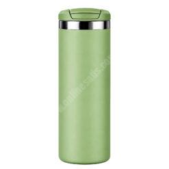 Tisan 500 ml termosu, titanyum kalite çelik, yeşil, turkuaz, pembe ve siyah renk seçenekleri, sıcak içecekler için pratik termostur, 3 saat sıcak tutma özelliği, lazer baskılı termos, iş termosu, okul termosu